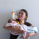 Tante Nadia und ihr Freund Adebar.