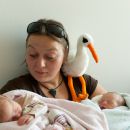 Tante Nadia und ihr Freund Adebar.