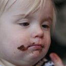 Helene und ein Nutellamund.